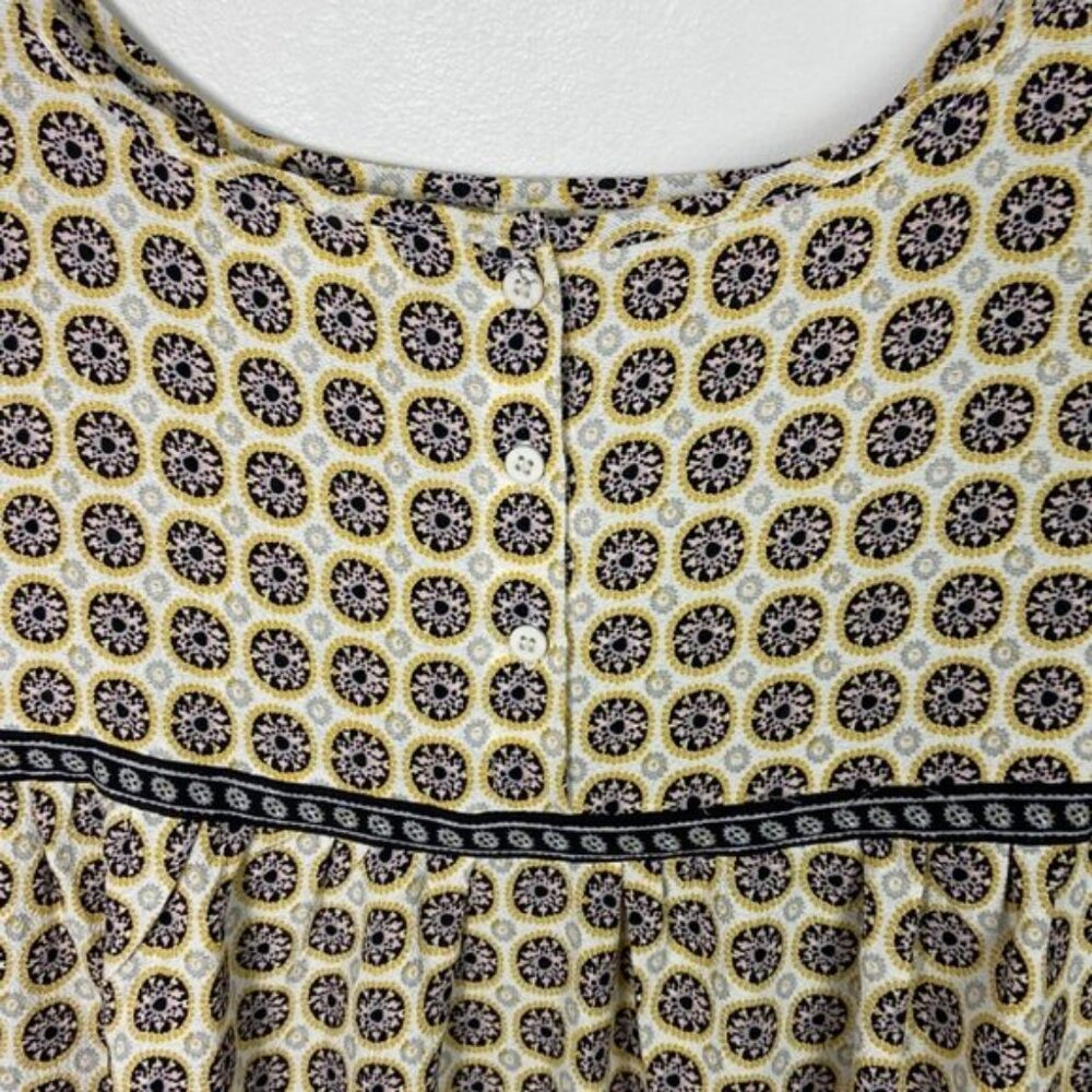 Nordstrom Max Studio Print Sleeveless Tiered Midi Dress Size Large Lightweight L - Picture 9 of 13